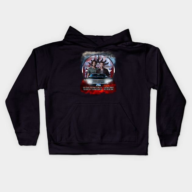 Supernatural WayWard Sons Theme 4 Kids Hoodie by Ratherkool